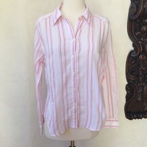 Abercrombie & Fitch Pink Stripe button up shirt